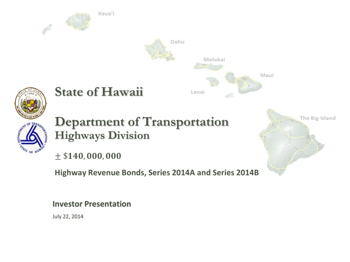 state of hawaii department of transportation highways