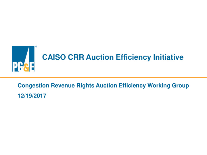 caiso crr auction efficiency initiative