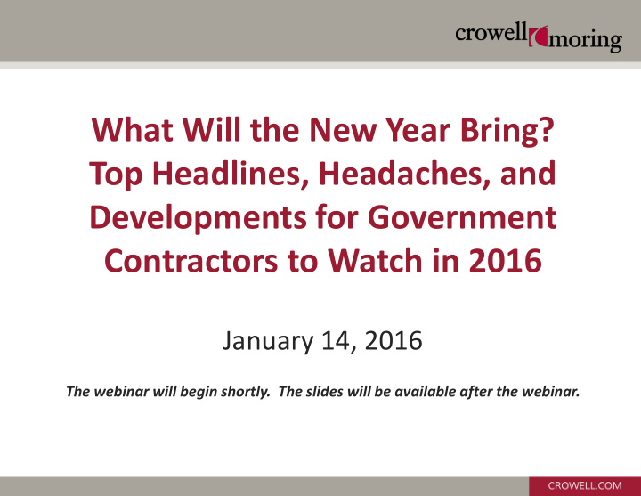 contractors to watch in 2016