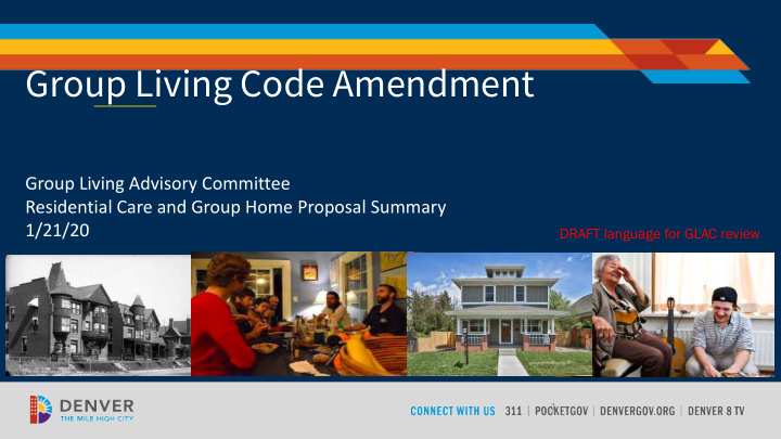 group living code amendment