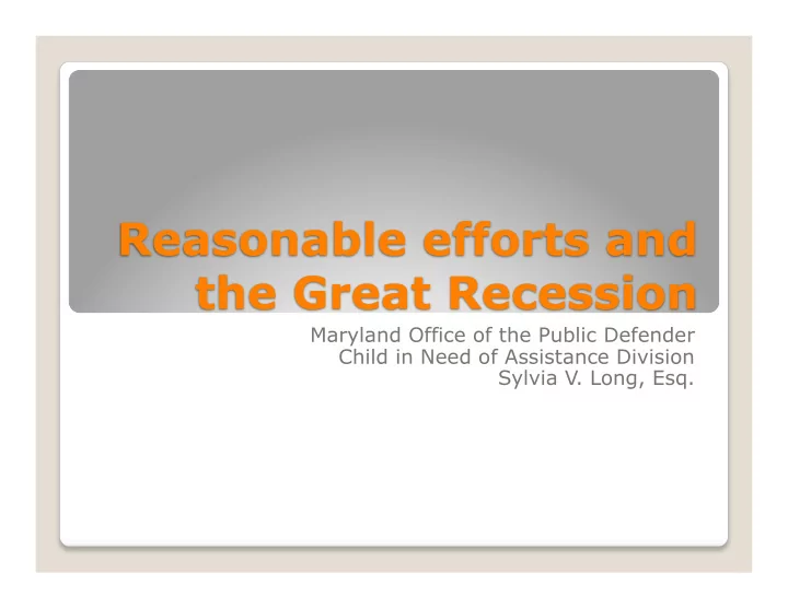 maryland office of the public defender child in need of