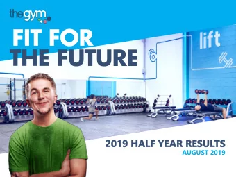 AUGUST 2019  1  FORWARD-LOOKING  STATEMENT DISCLAIMER  This presentation and information