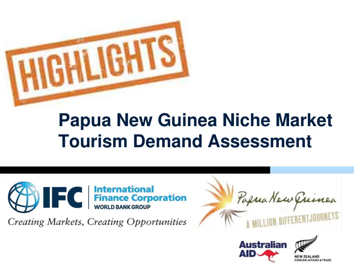 tourism demand assessment table of contents