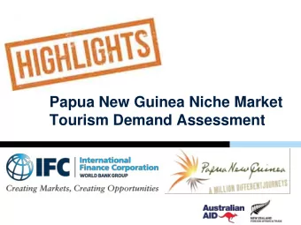 Tourism Demand Assessment  Table of contents  Part 1: Tourism Demand Assessment Overview  3  Part