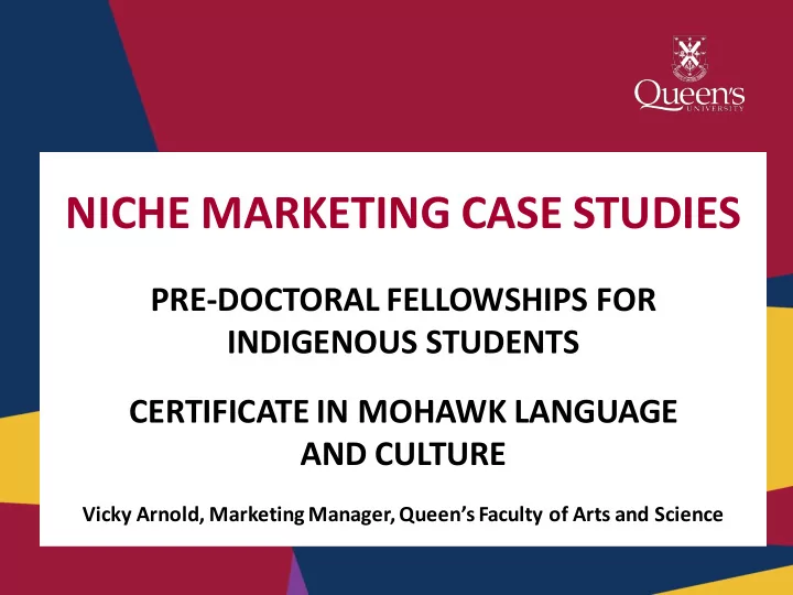 niche marketing case studies