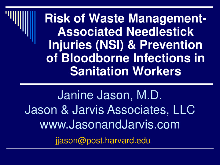 risk of waste management
