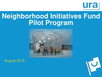 2017 City of  Pilot Program  Pittsburgh  Capital Budget  August 2019  Agenda  1. Introduction  2.