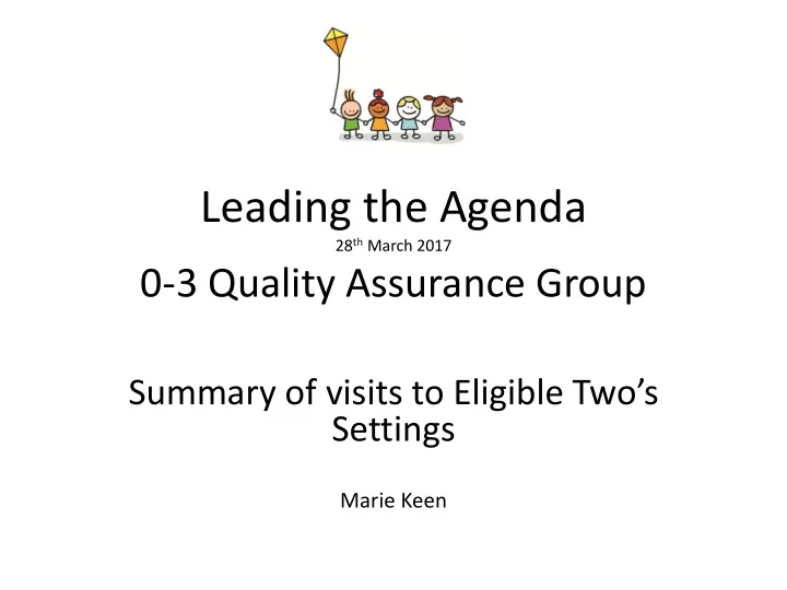 leading the agenda