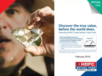 February 2019  1  Table of Contents    Market Outlook    What is Value?    Value bias