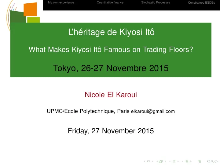 l h ritage de kiyosi ito