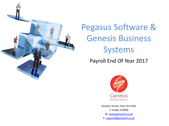 pegasus software genesis business systems