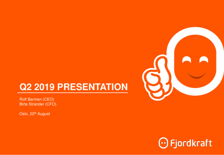 q2 2019 presentation