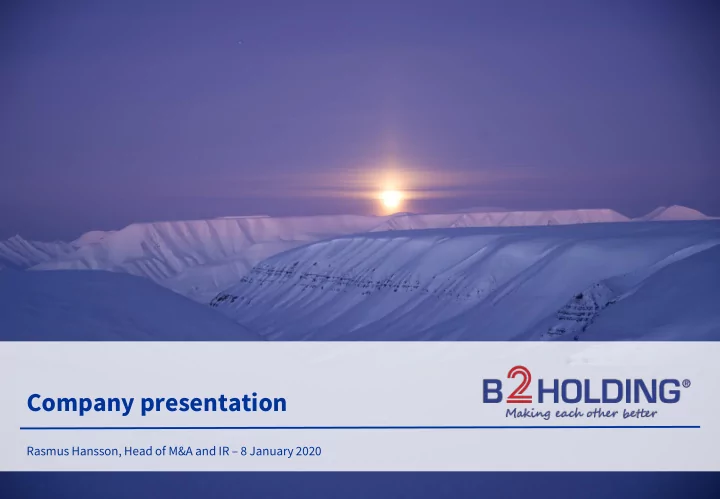 company presentation