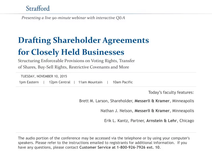 for closely held businesses