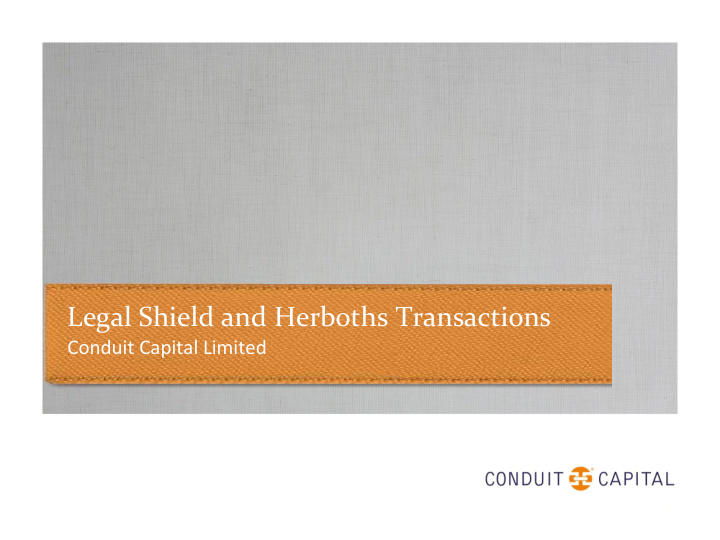 legal shield and herboths transactions