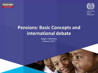 international debate  Bogor, Indonesia  6 March 2017  Situation of the elderly  Reduced capacity