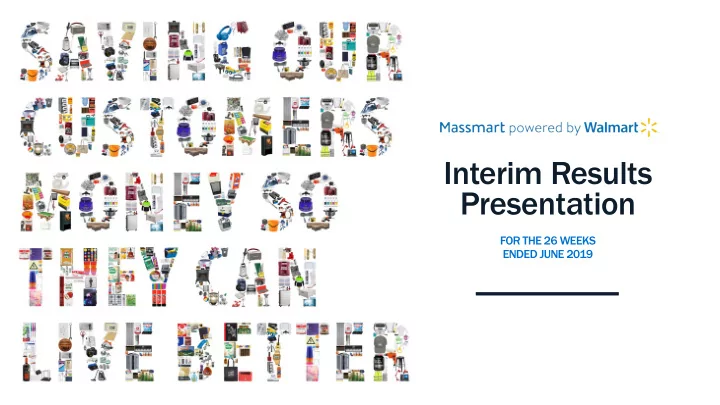 interim results presentation