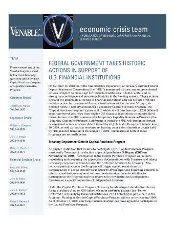 Bruce O. Jolly, Jr.  Eligibility and Allocation  202.344.4818  To be deemed a QFI, the issuer must