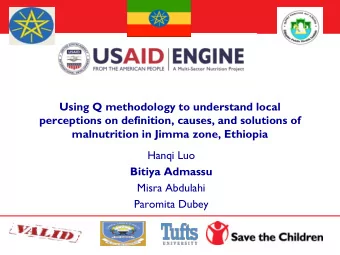 Using Q methodology to understand local  perceptions on definition, causes, and solutions of