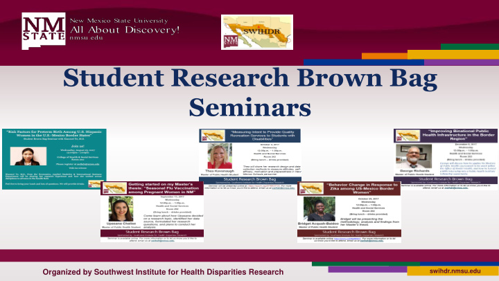 student research brown bag seminars
