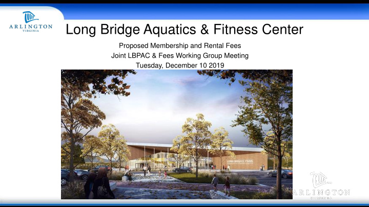 long bridge aquatics fitness center