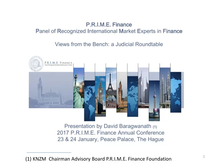 p r i m m e e f finance ce panel of recognized