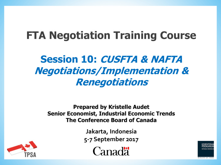 fta negotiation training course