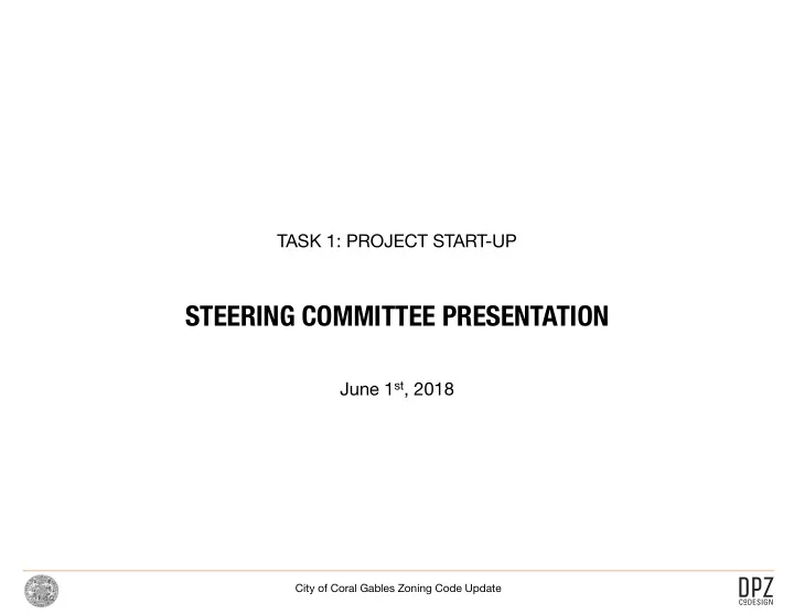 steering committee presentation