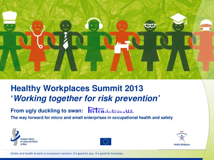 healthy workplaces summit 2013 working together for risk