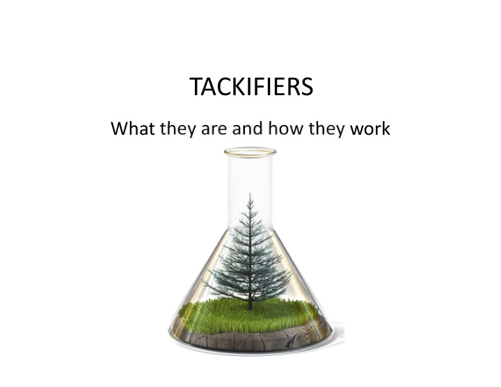 tackifiers
