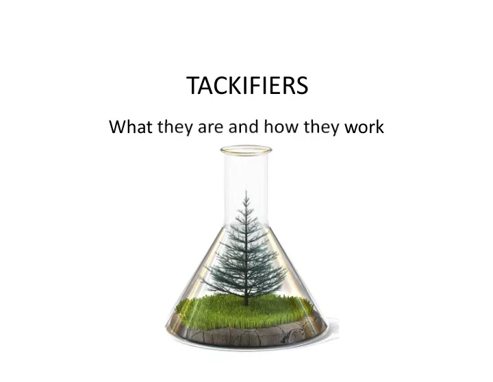 tackifiers