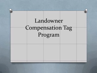 Compensation Tag  Program  Issue O When annual counts are conducted to  determine the number of
