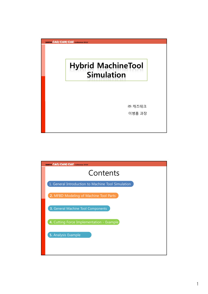 hybrid machinetool y simulation