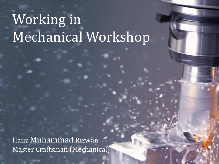 mechanical workshop