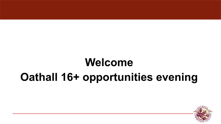 welcome oathall 16 opportunities evening mrs hatchard