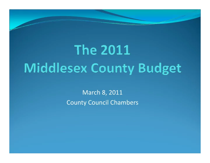 march 8 2011 march 8 2011 county council chambers agenda