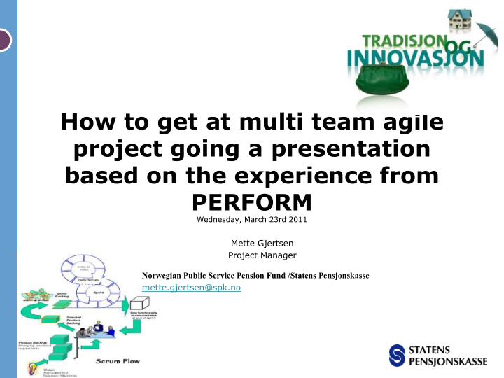 how to get at multi team agile project going a
