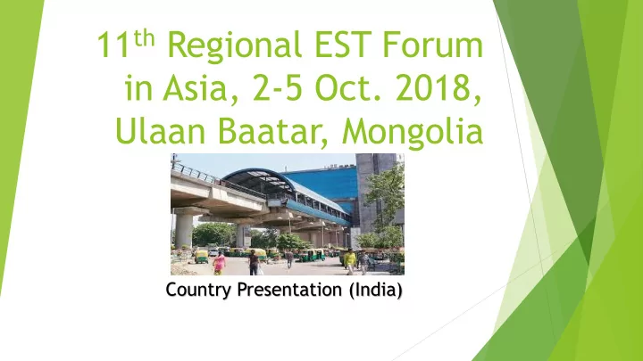 11 th regional est forum