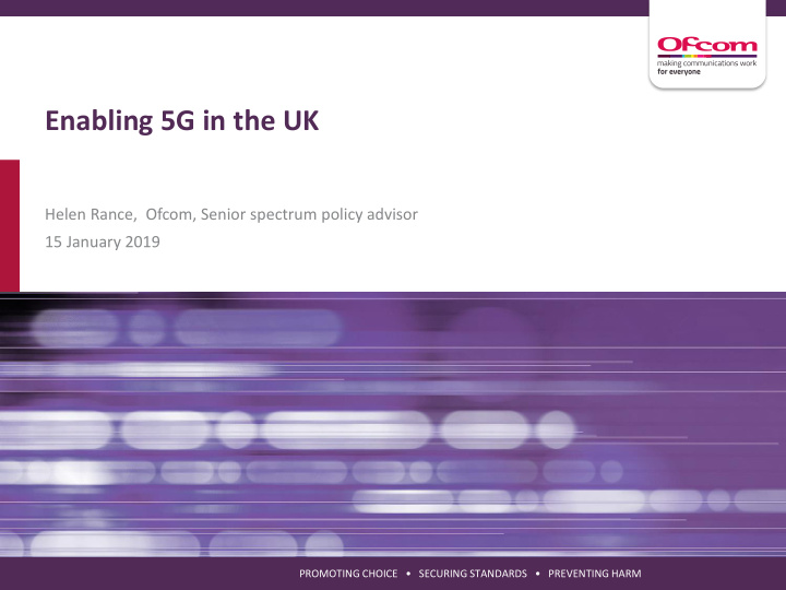 enabling 5g in the uk