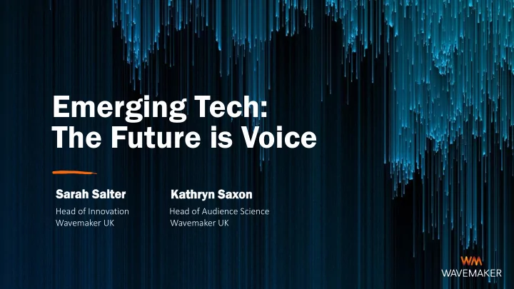 emerging tech