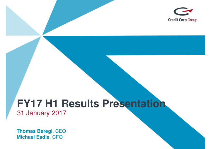 fy17 h1 results presentation