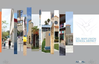 DEL MAR UNION  SCHOOL DISTRICT  F A C I L I T I E S  M A S T E R  P L A N  DEL MAR UNION  SCHOOL