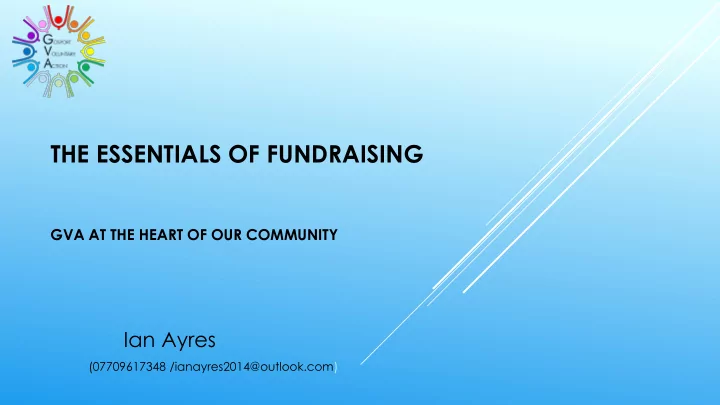 the essentials of fundraising