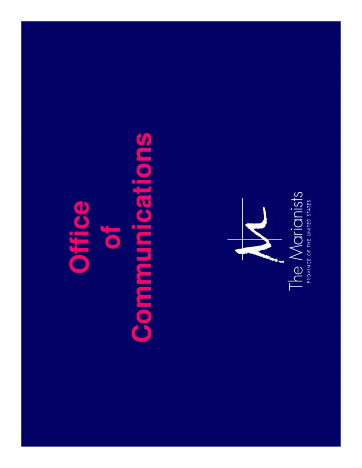 communications office of mission statement of the