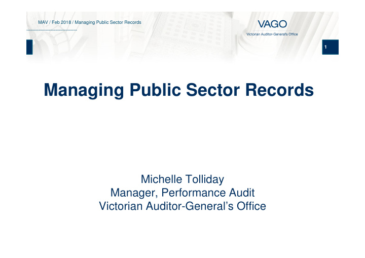 managing public sector records
