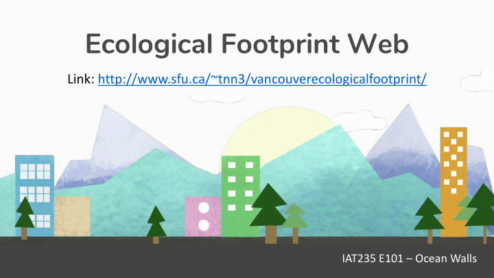 ecological footprint web