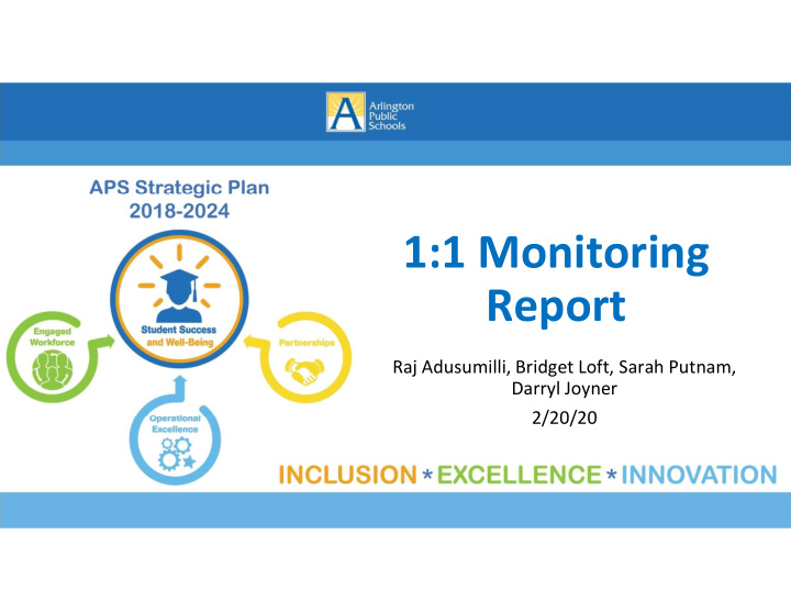 1 1 monitoring report