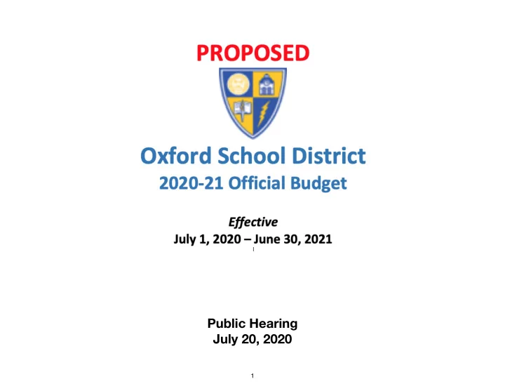 public hearing july 20 2020