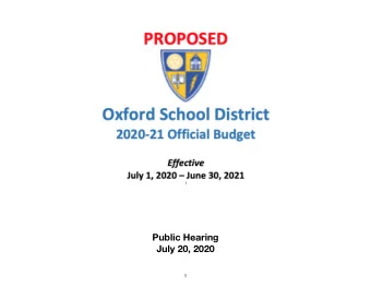 Public Hearing  July 20, 2020  1  Board of Trustees  S. Ray Hill, III, President  Elizabeth