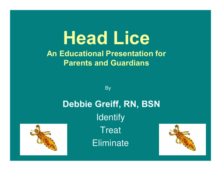 head lice